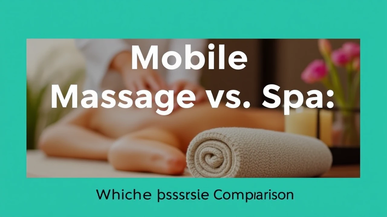 Mobile Massage vs. Spa: Which is Superior? A Comprehensive Comparison